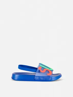 Chanclas de piscina con mensaje
