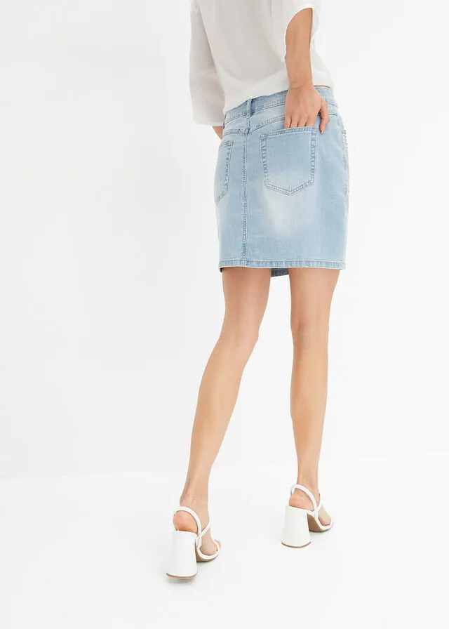 Falda vaquera Denim claro