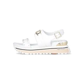 Sandalias de plataforma con logotipo